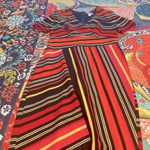 Dress multicolored striped dress